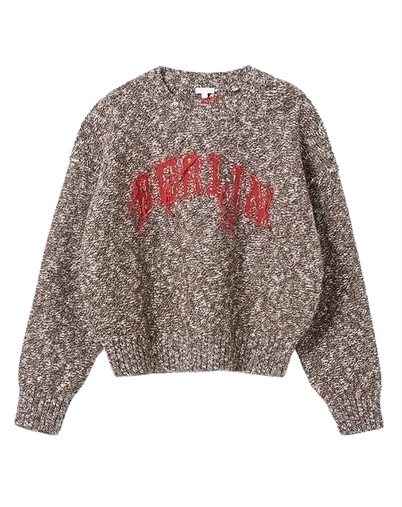 Lala Berlin - Cotton 2 Jumper Strik - Brown Melange